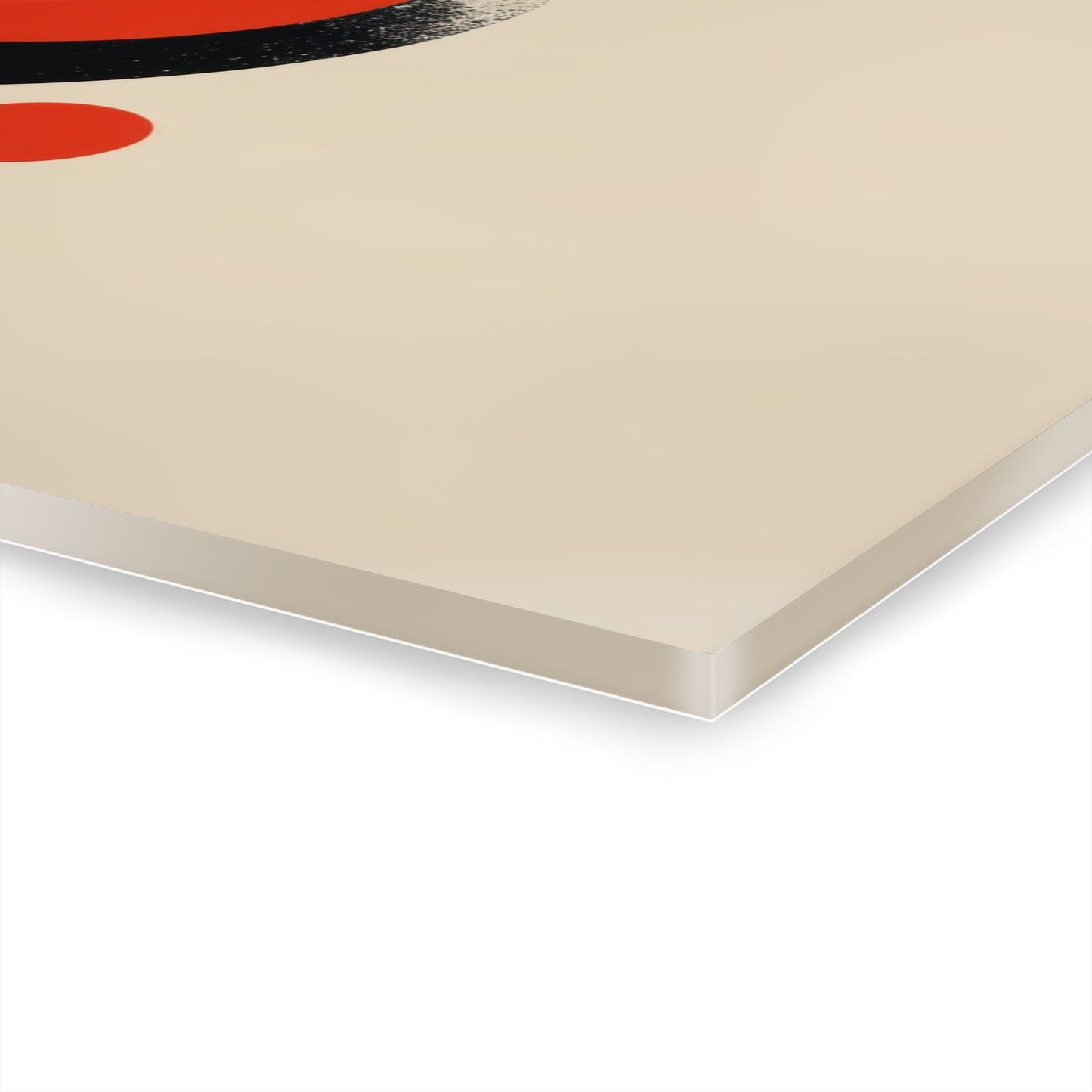The Red Circle — Minimal Acrylic Print - JG Visual Arts