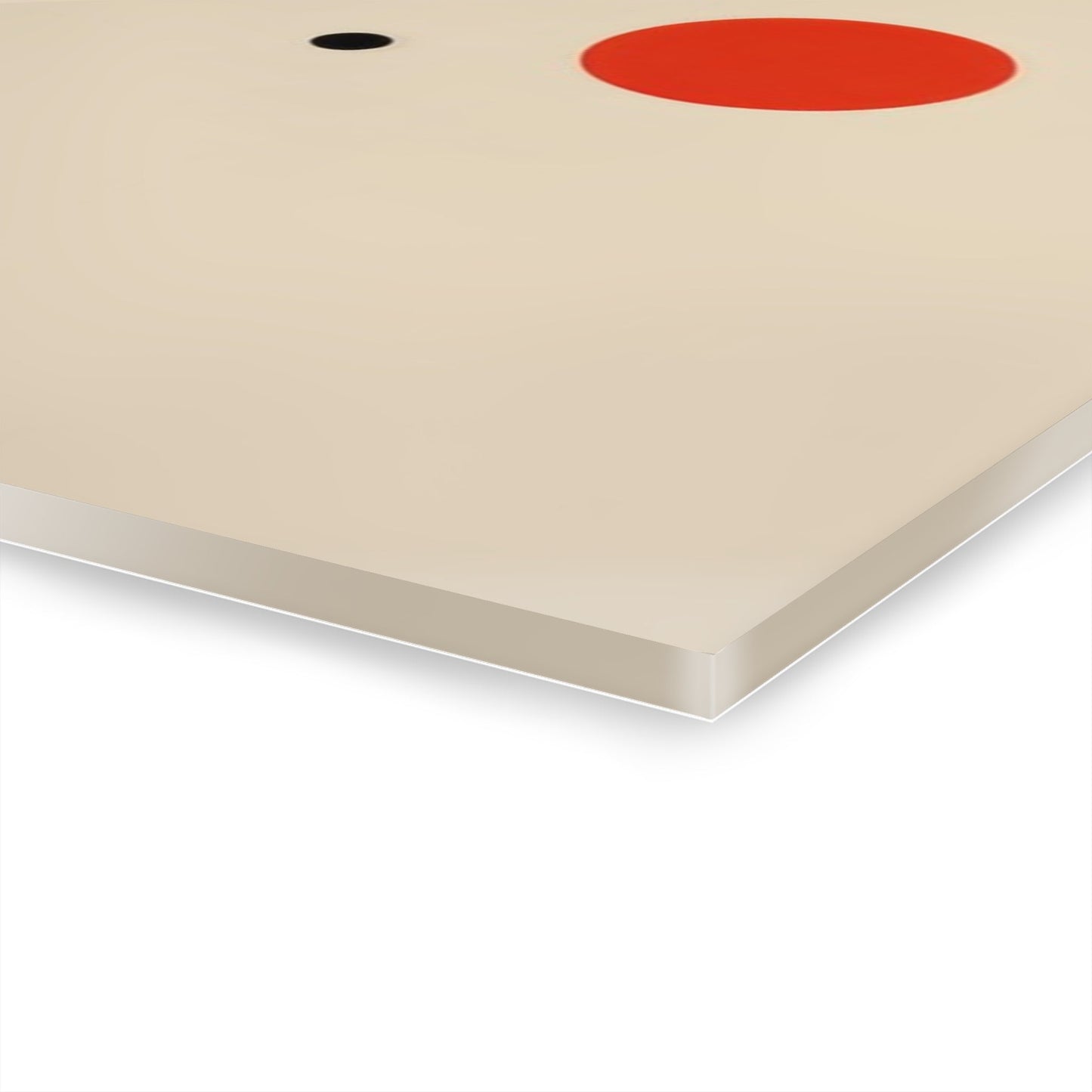 The Red Circle — Minimal Acrylic Print - JG Visual Arts