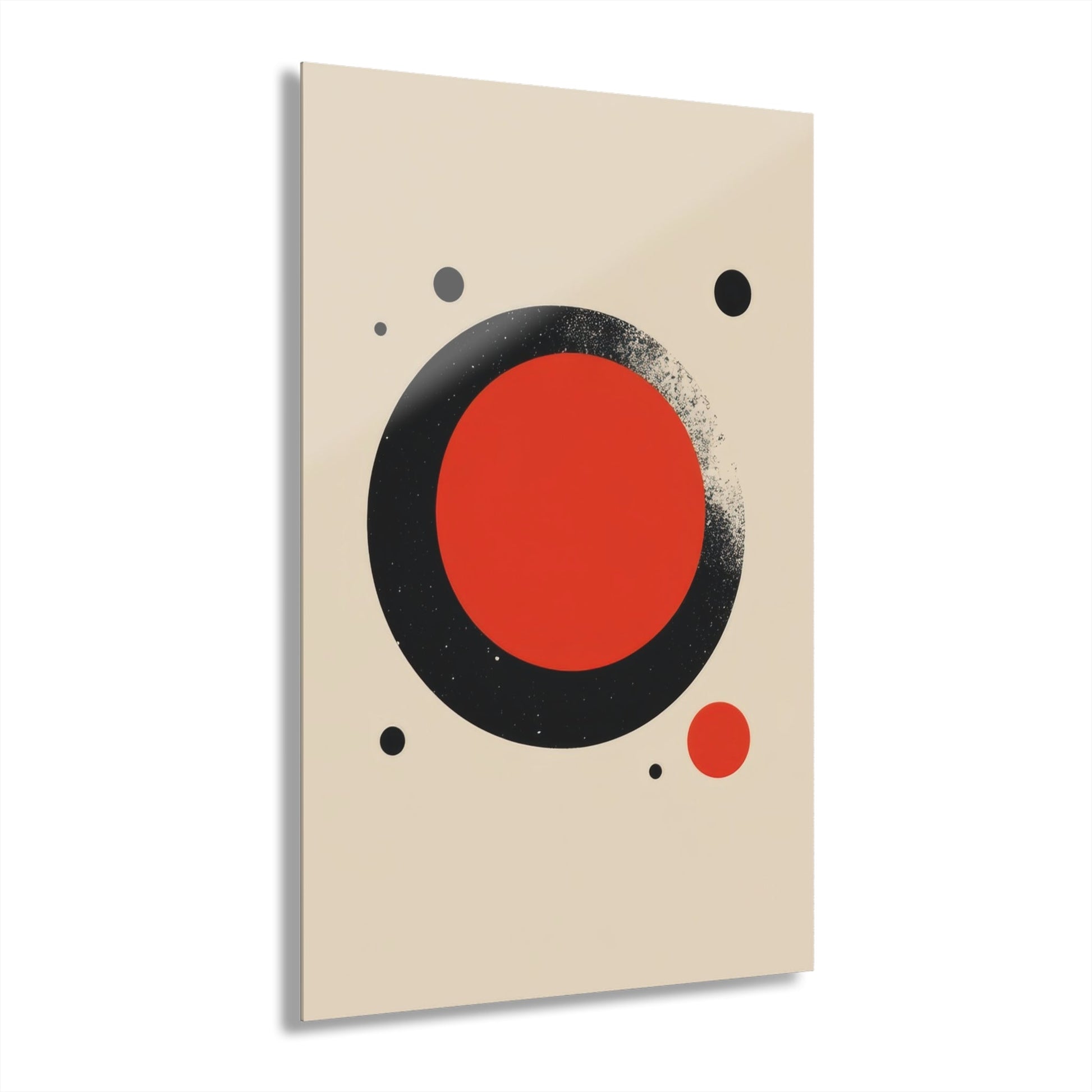 The Red Circle — Minimal Acrylic Print - JG Visual Arts