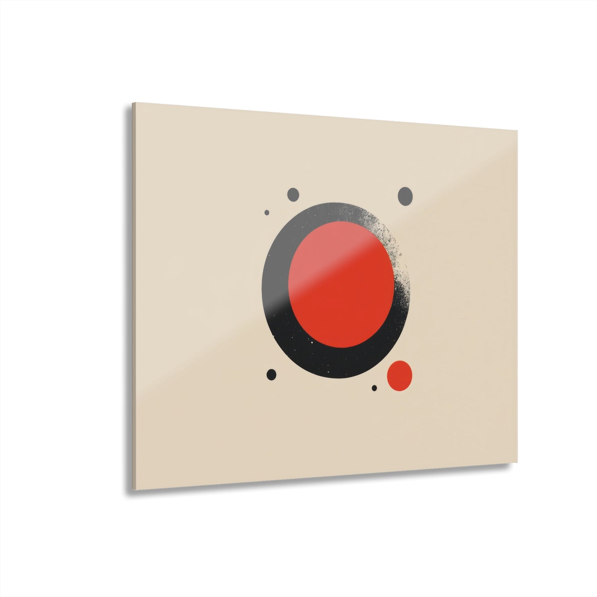 The Red Circle — Minimal Acrylic Print - JG Visual Arts