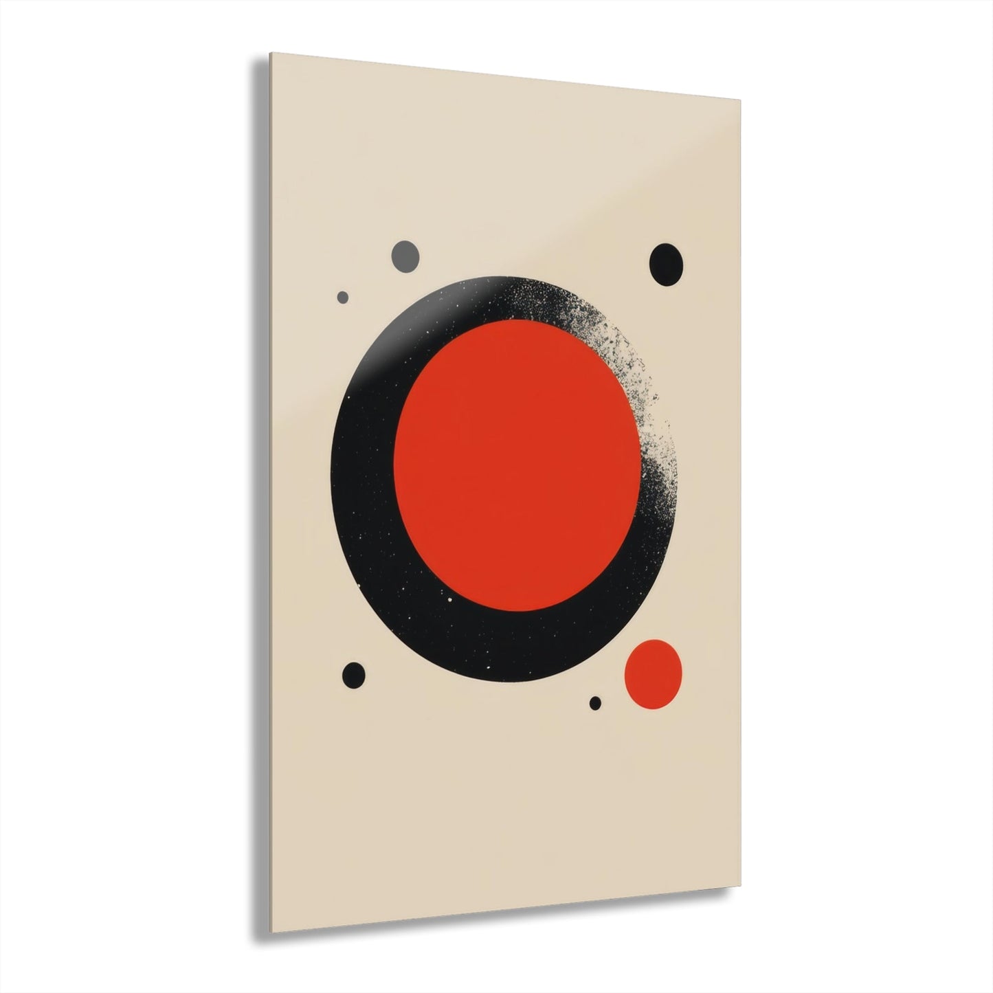 The Red Circle — Minimal Acrylic Print - JG Visual Arts