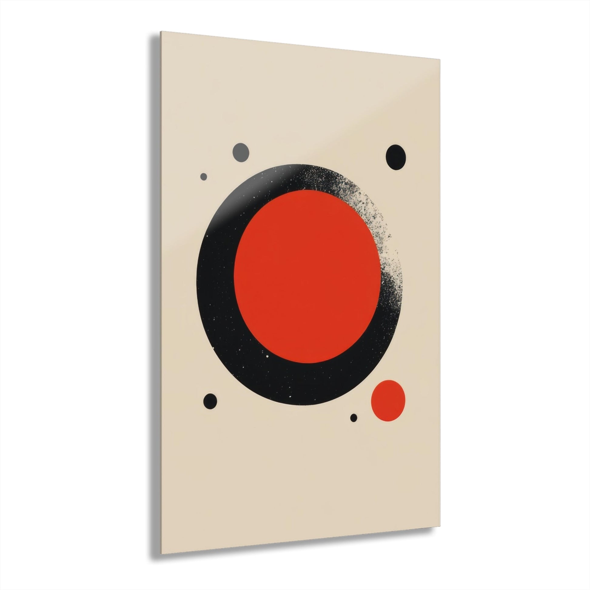 The Red Circle — Minimal Acrylic Print - JG Visual Arts