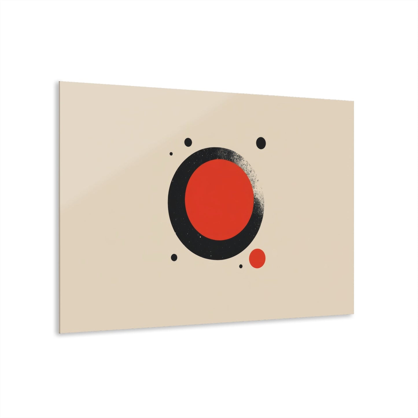 The Red Circle — Minimal Acrylic Print - JG Visual Arts