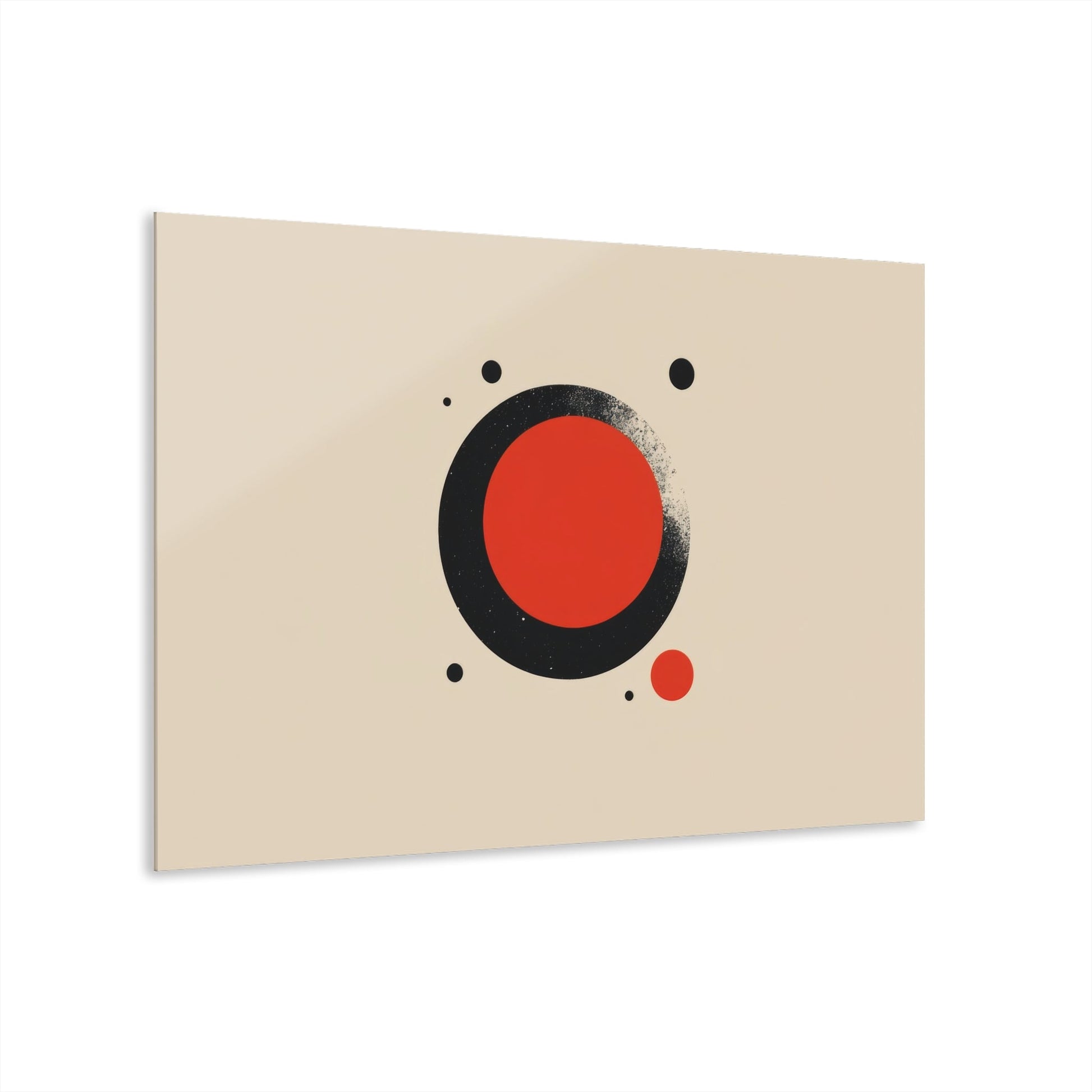 The Red Circle — Minimal Acrylic Print - JG Visual Arts