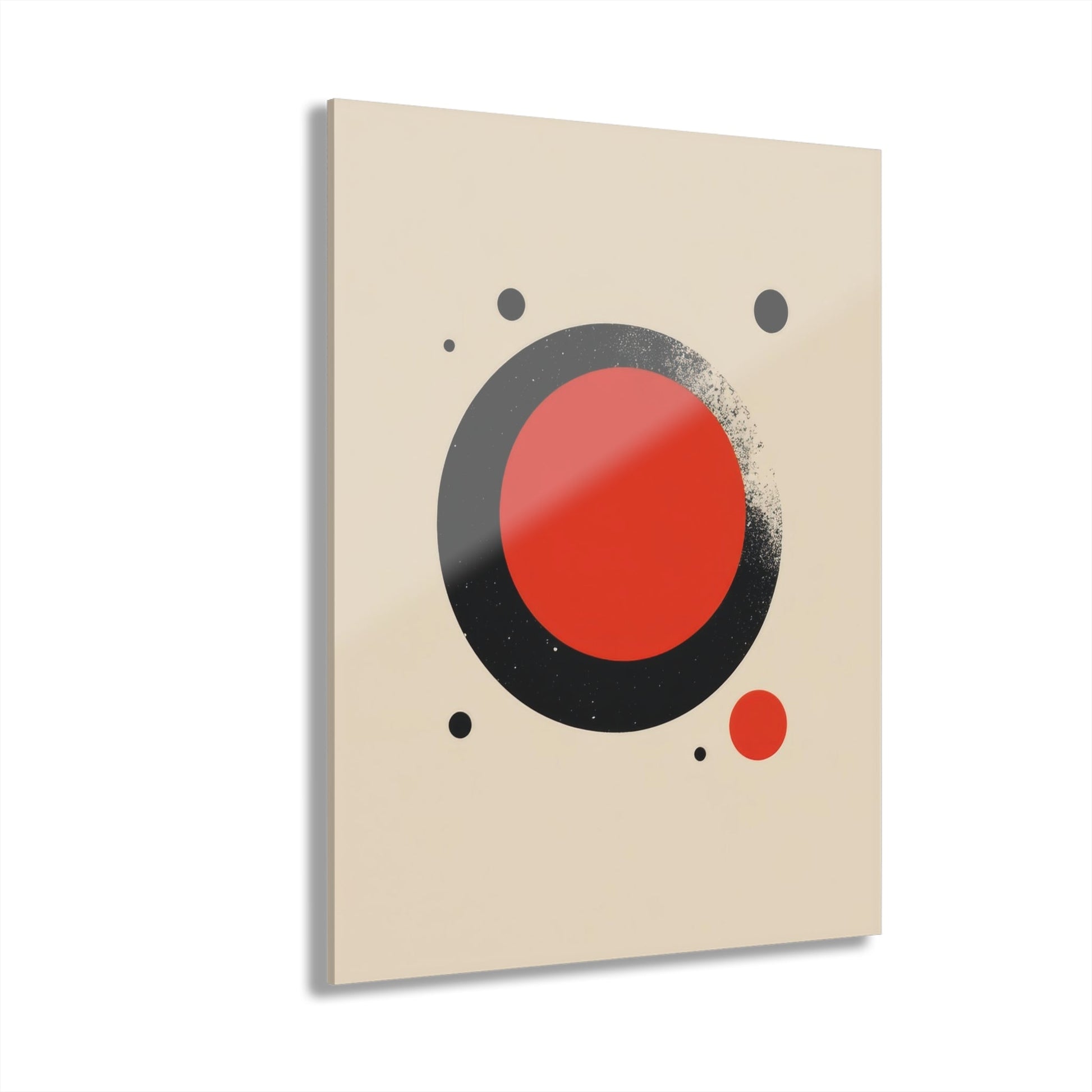 The Red Circle — Minimal Acrylic Print - JG Visual Arts