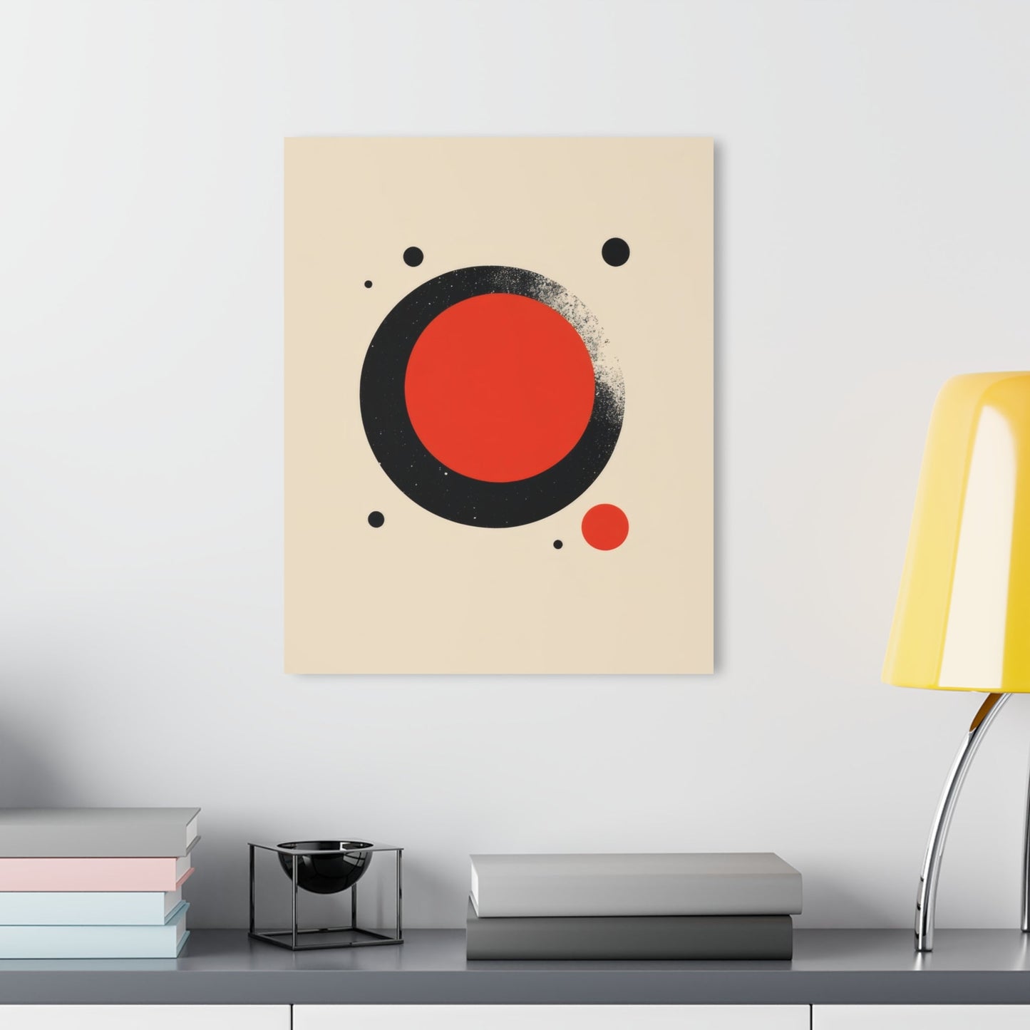 The Red Circle — Minimal Acrylic Print - JG Visual Arts