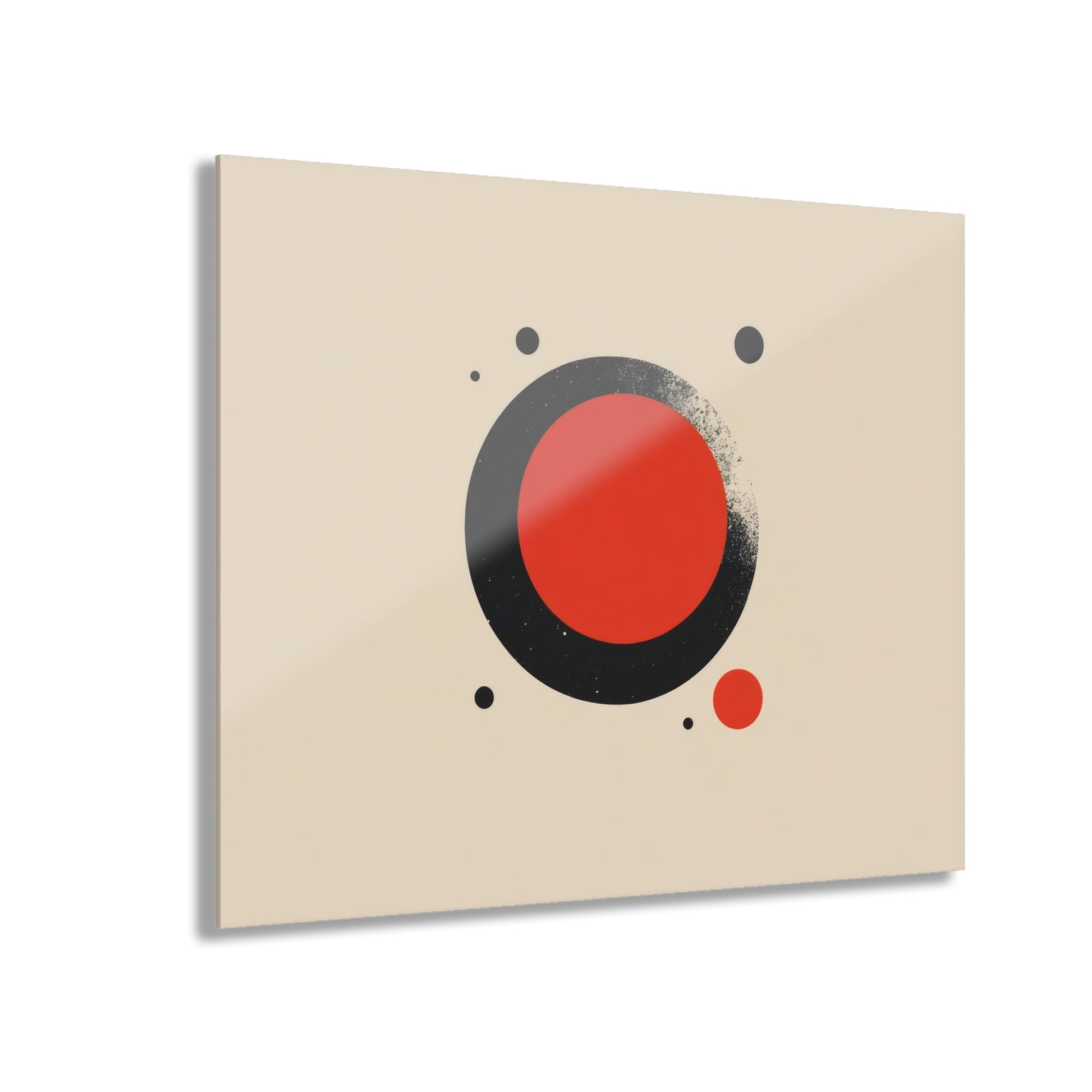 The Red Circle — Minimal Acrylic Print - JG Visual Arts