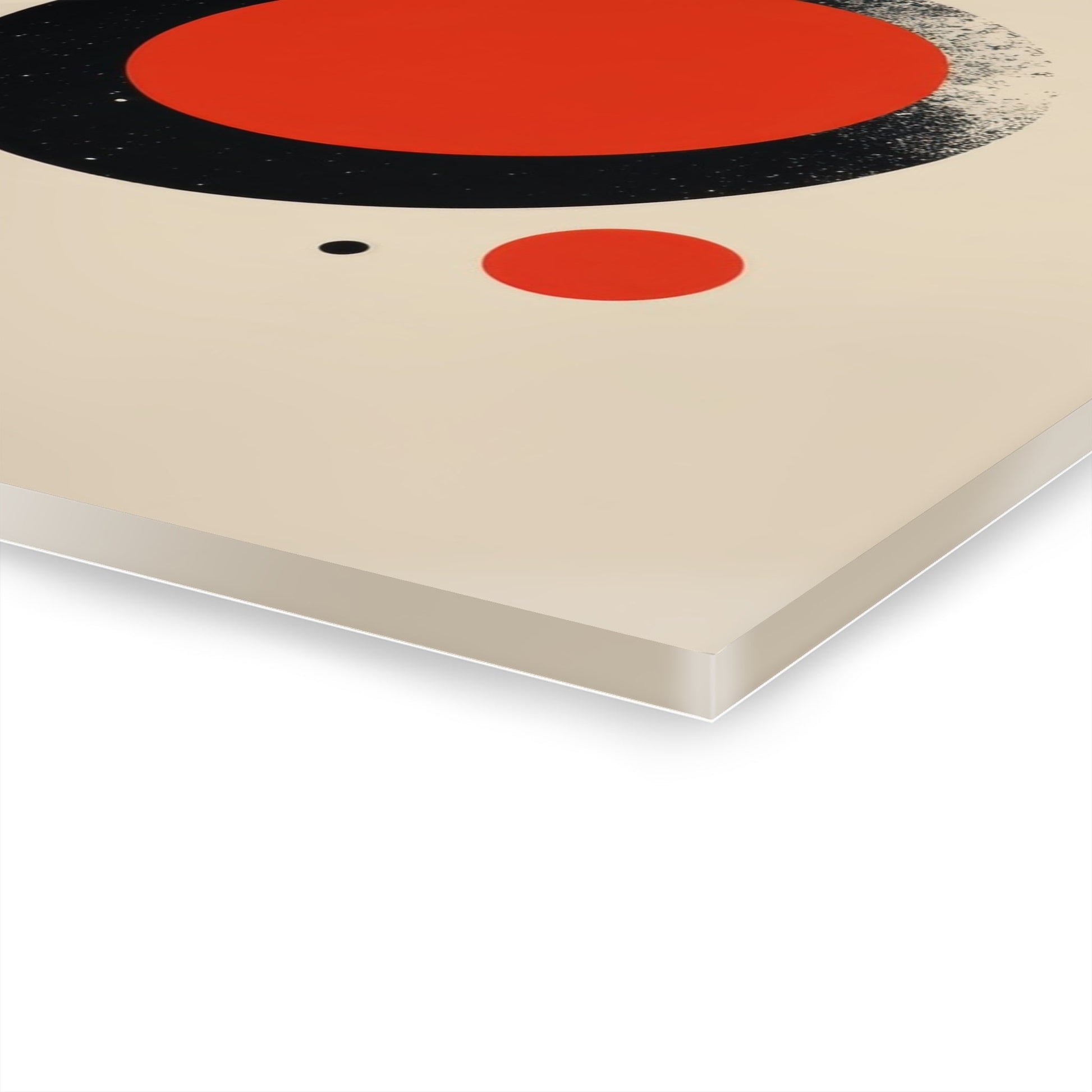 The Red Circle — Minimal Acrylic Print - JG Visual Arts