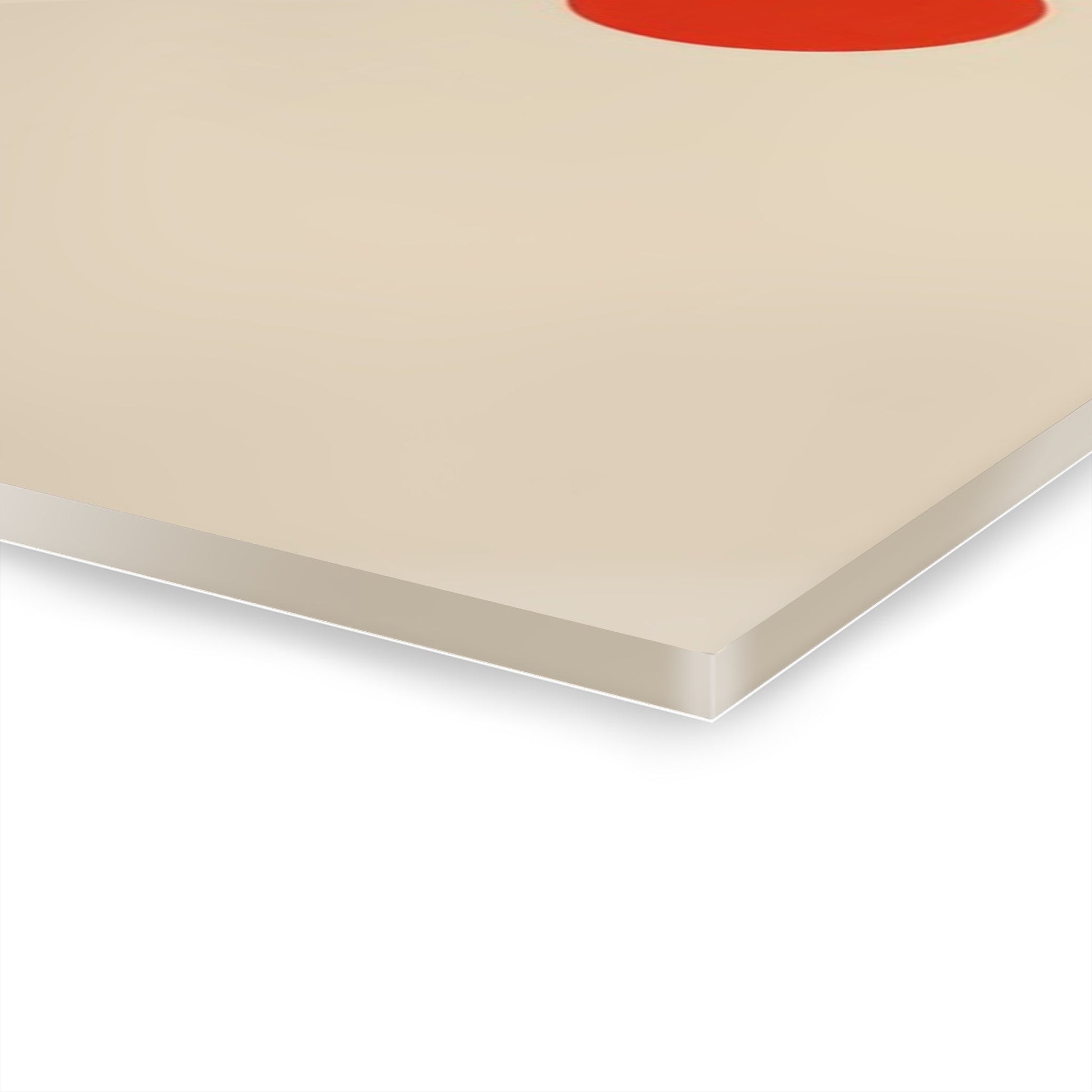The Red Circle — Minimal Acrylic Print - JG Visual Arts