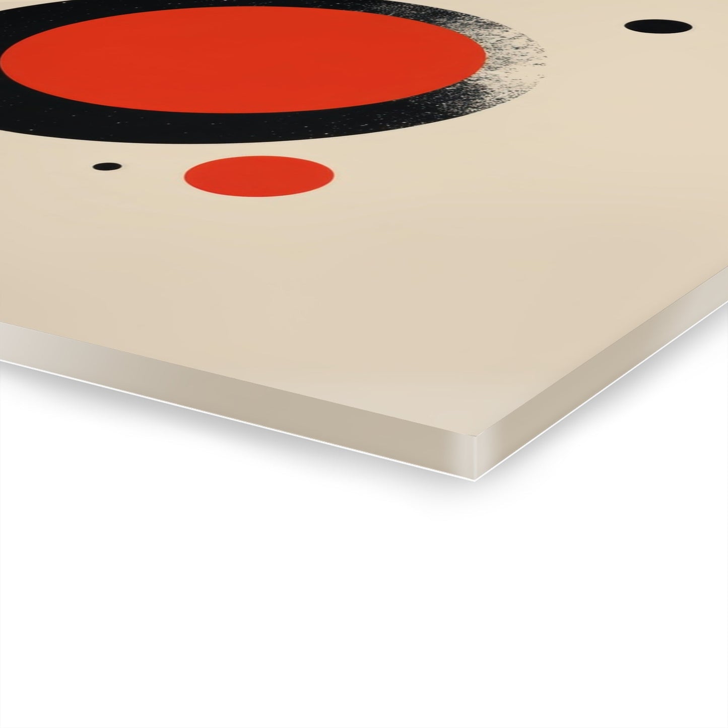 The Red Circle — Minimal Acrylic Print - JG Visual Arts