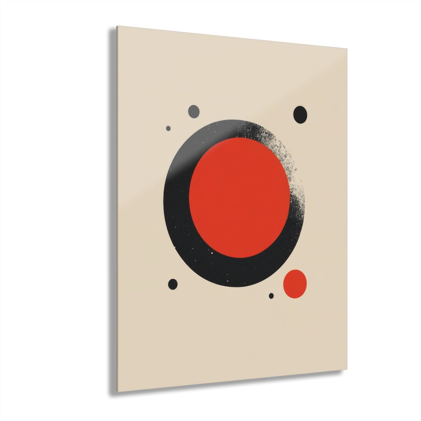 The Red Circle — Minimal Acrylic Print - JG Visual Arts