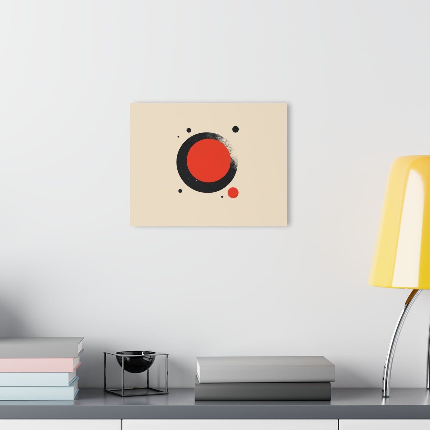 The Red Circle — Minimal Acrylic Print - JG Visual Arts