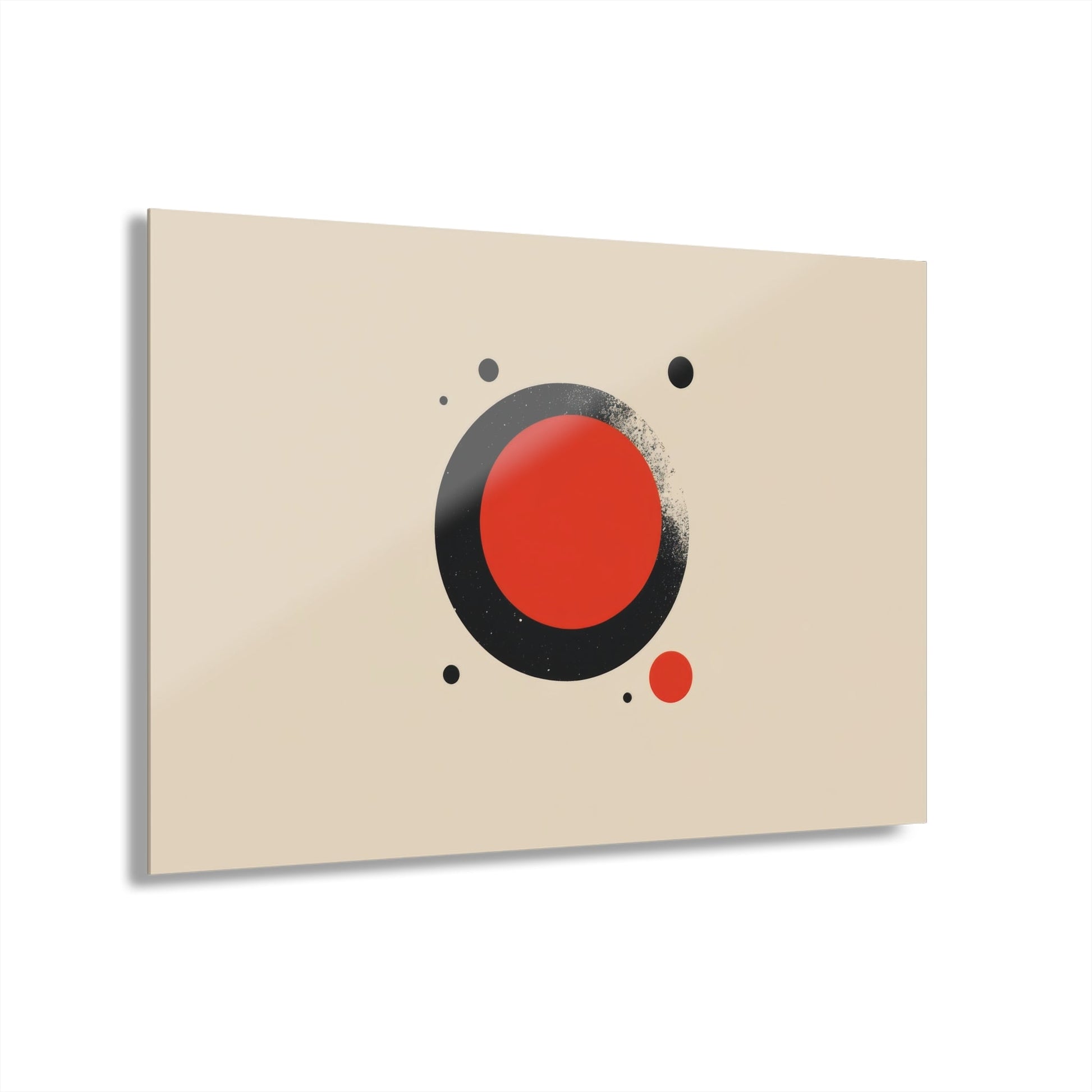 The Red Circle — Minimal Acrylic Print - JG Visual Arts