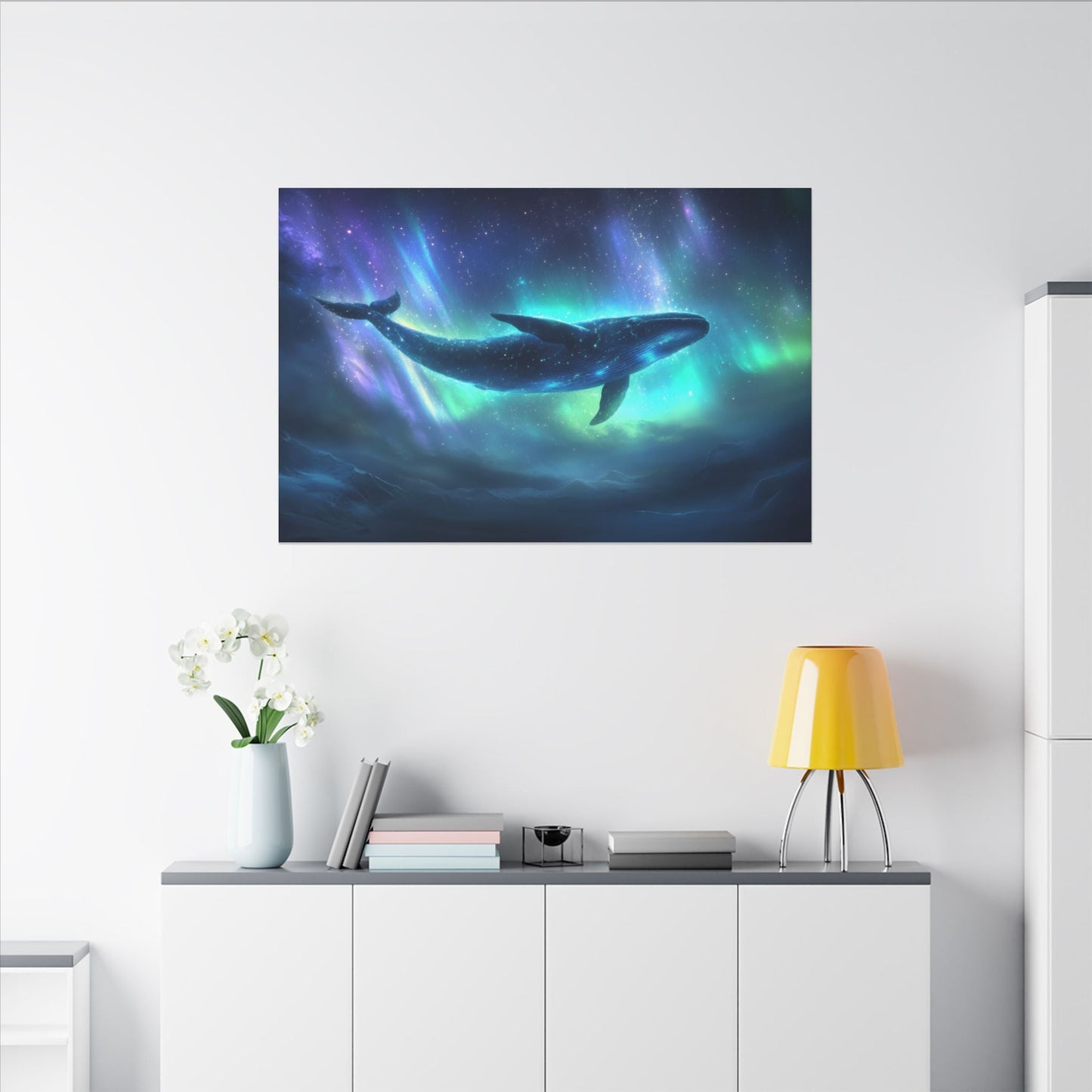 The Star Whale — Cosmic Migration Canvas - JG Visual Arts