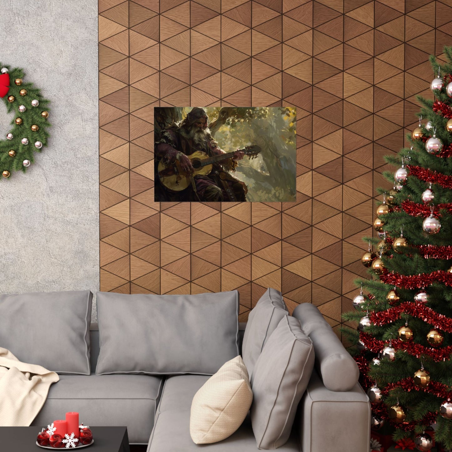 The Storyteller — Lutenist Beneath the Tree Poster - JG Visual Arts