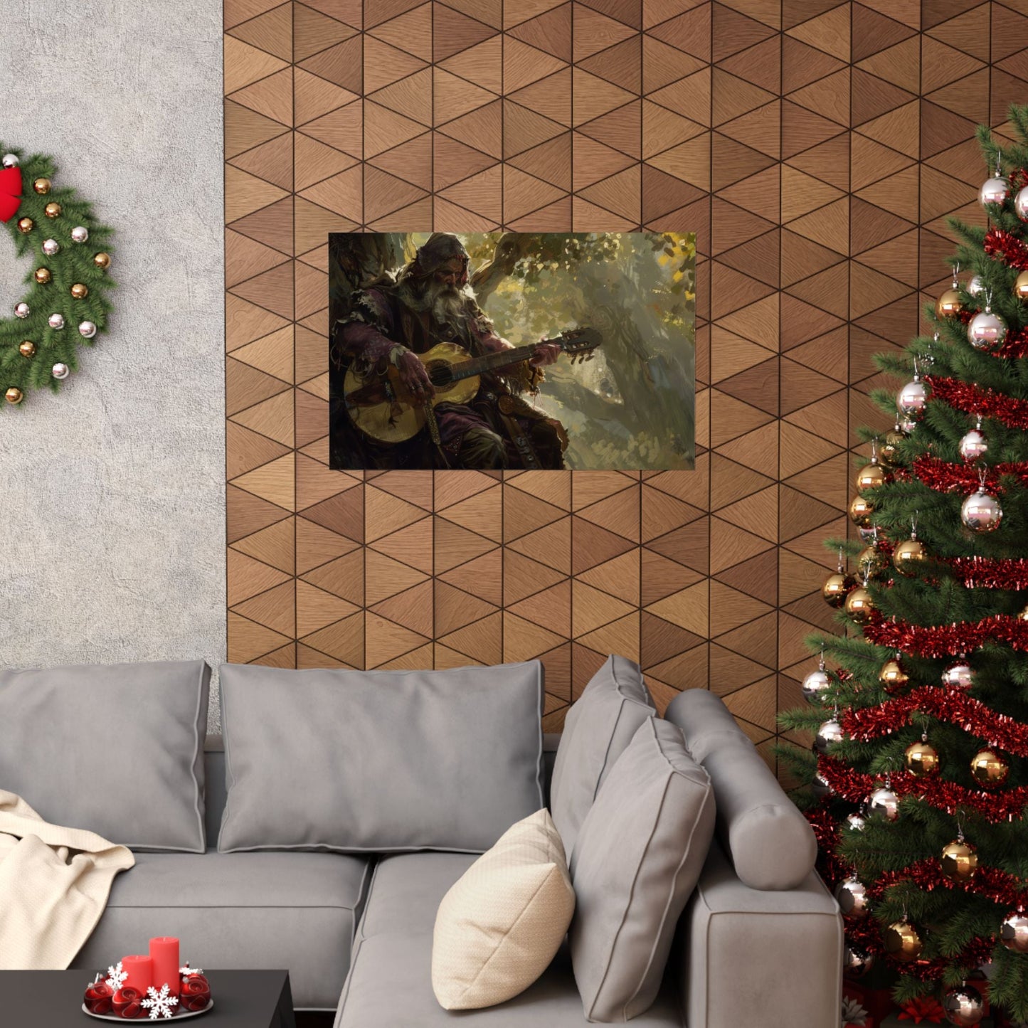 The Storyteller — Lutenist Beneath the Tree Poster - JG Visual Arts