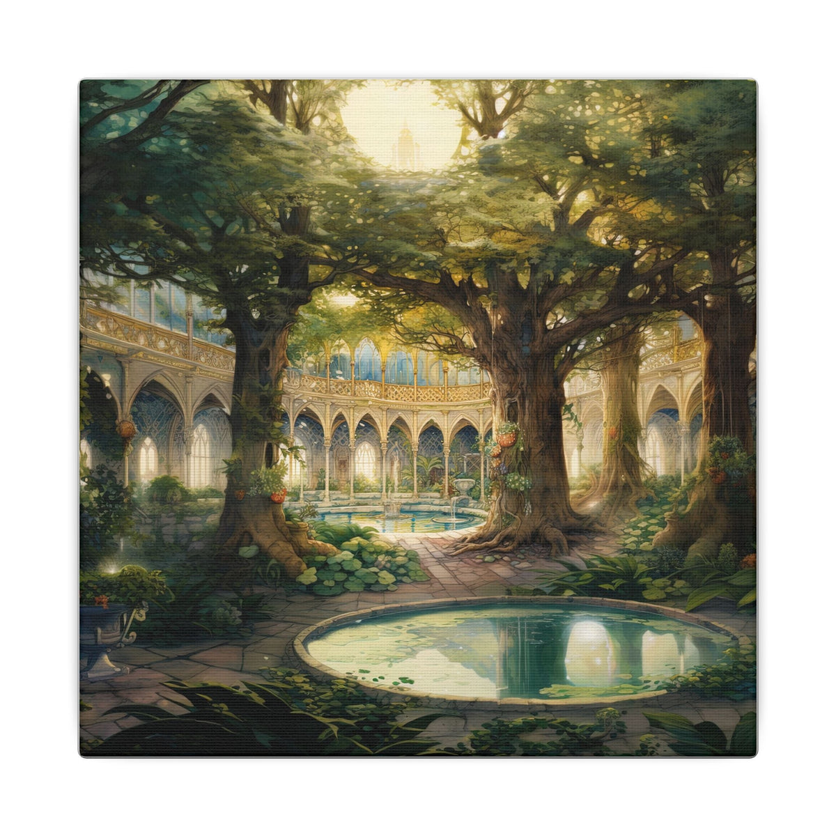 The Sunken Court Canvas - JG Visual Arts