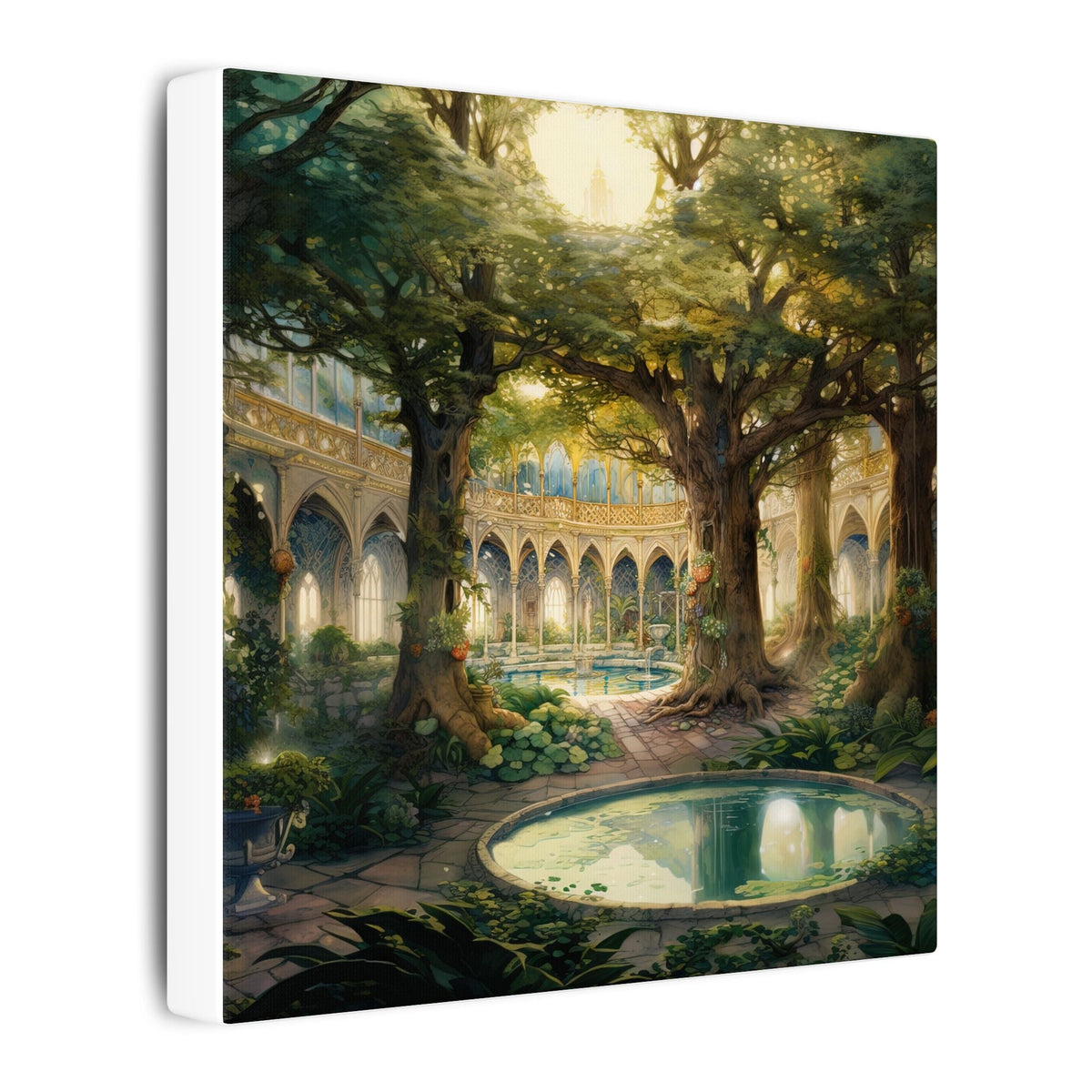 The Sunken Court Canvas - JG Visual Arts