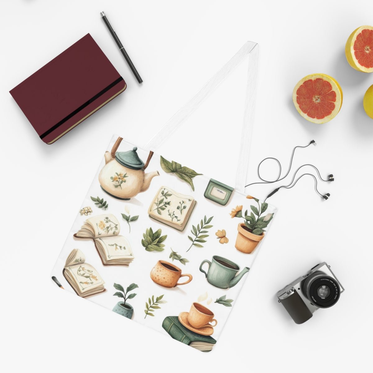 The Tea Botanist — Herbal Illustration Tote - JG Visual Arts