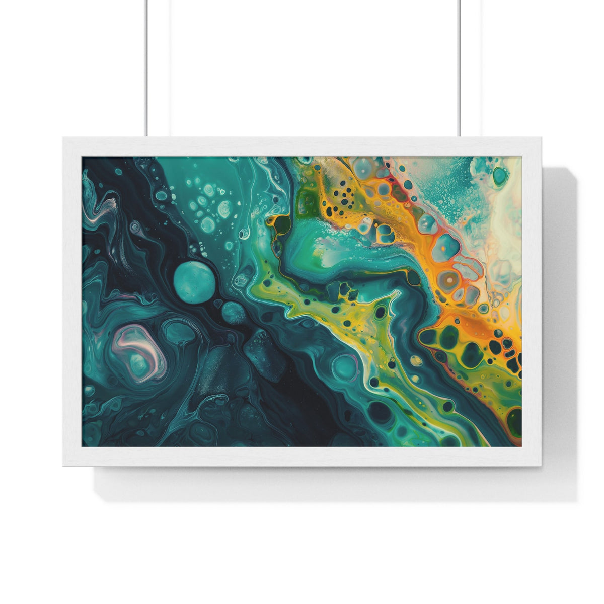 Verdigris Bloom Framed Print - JG Visual Arts