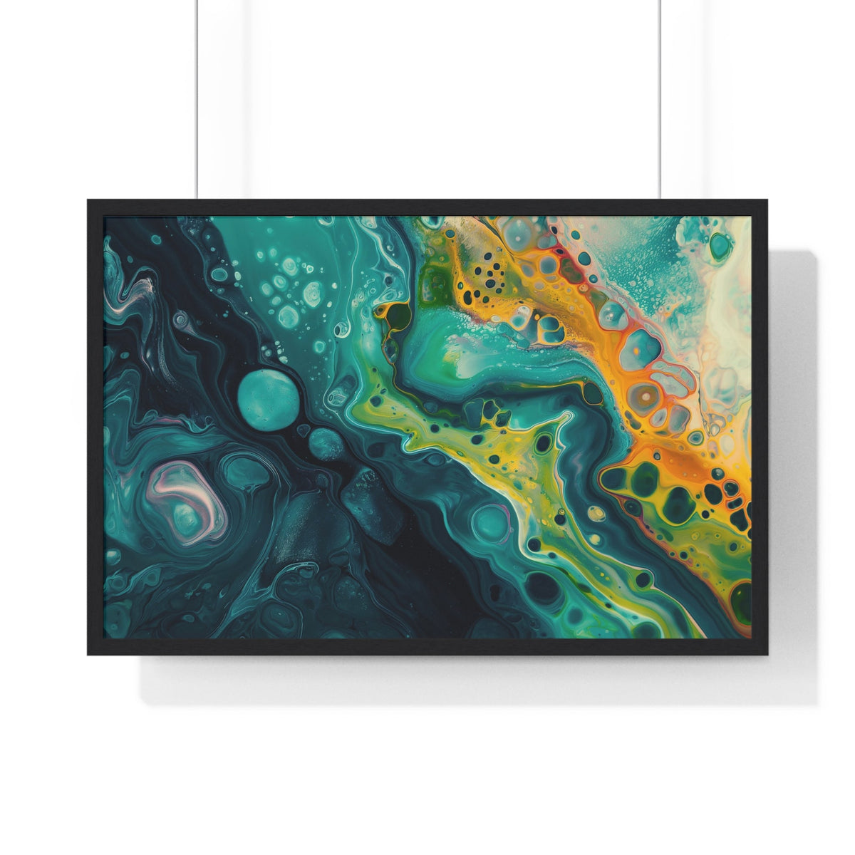 Verdigris Bloom Framed Print - JG Visual Arts