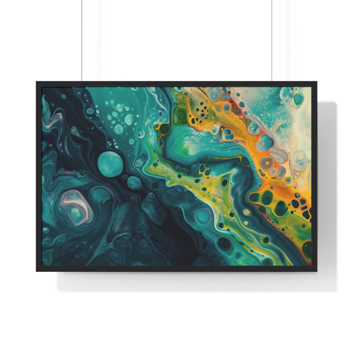Verdigris Bloom Framed Print - JG Visual Arts