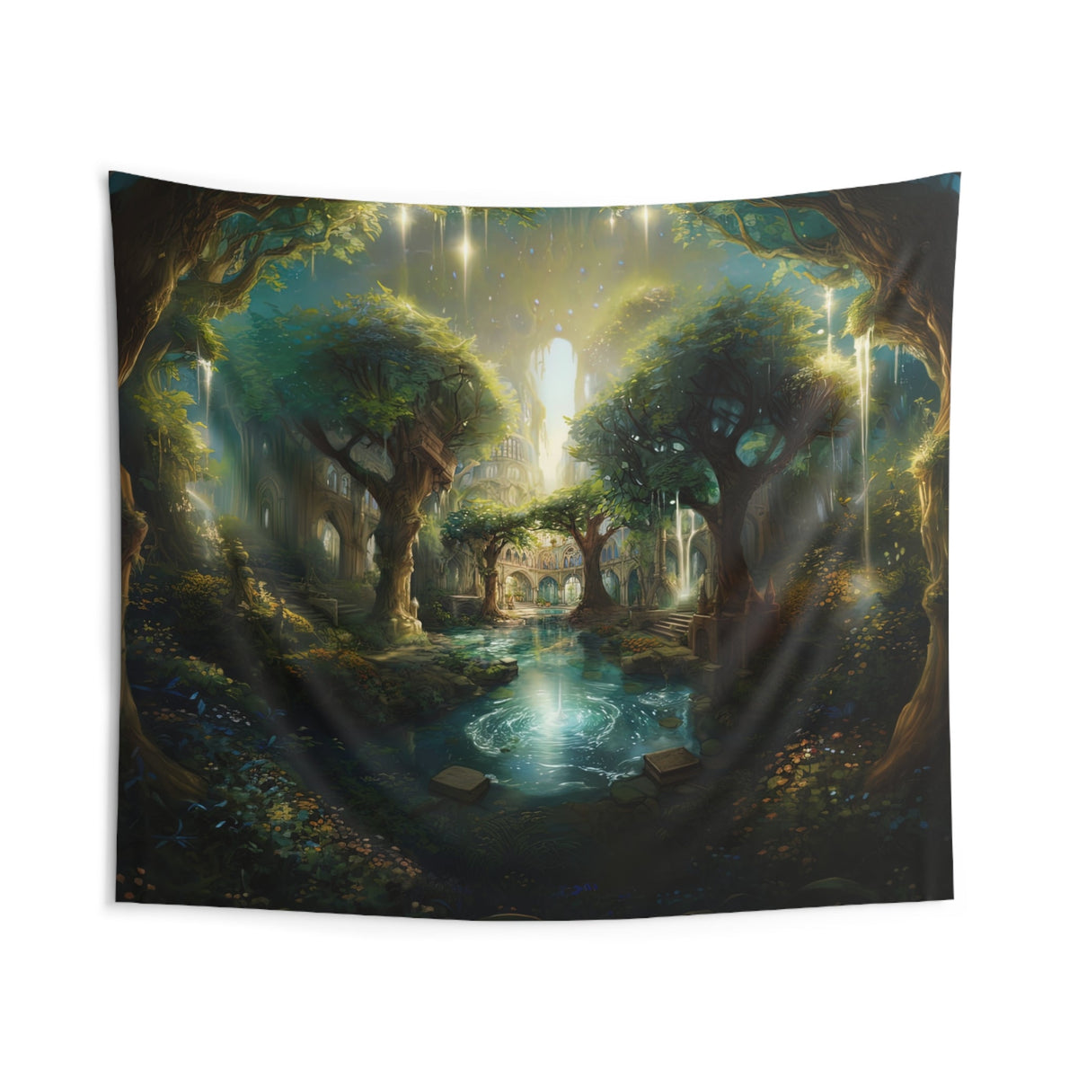 Where the Light Falls Wall Tapestry - JG Visual Arts