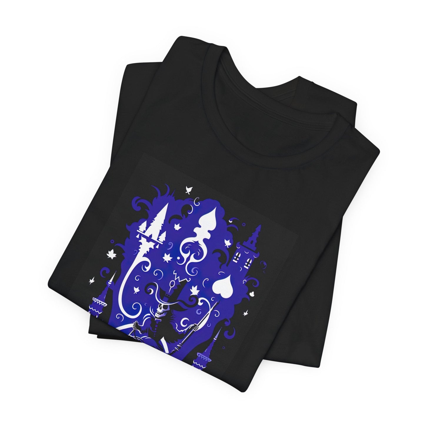 Witching Hour — Skeleton on a Broomstick Tee - JG Visual Arts