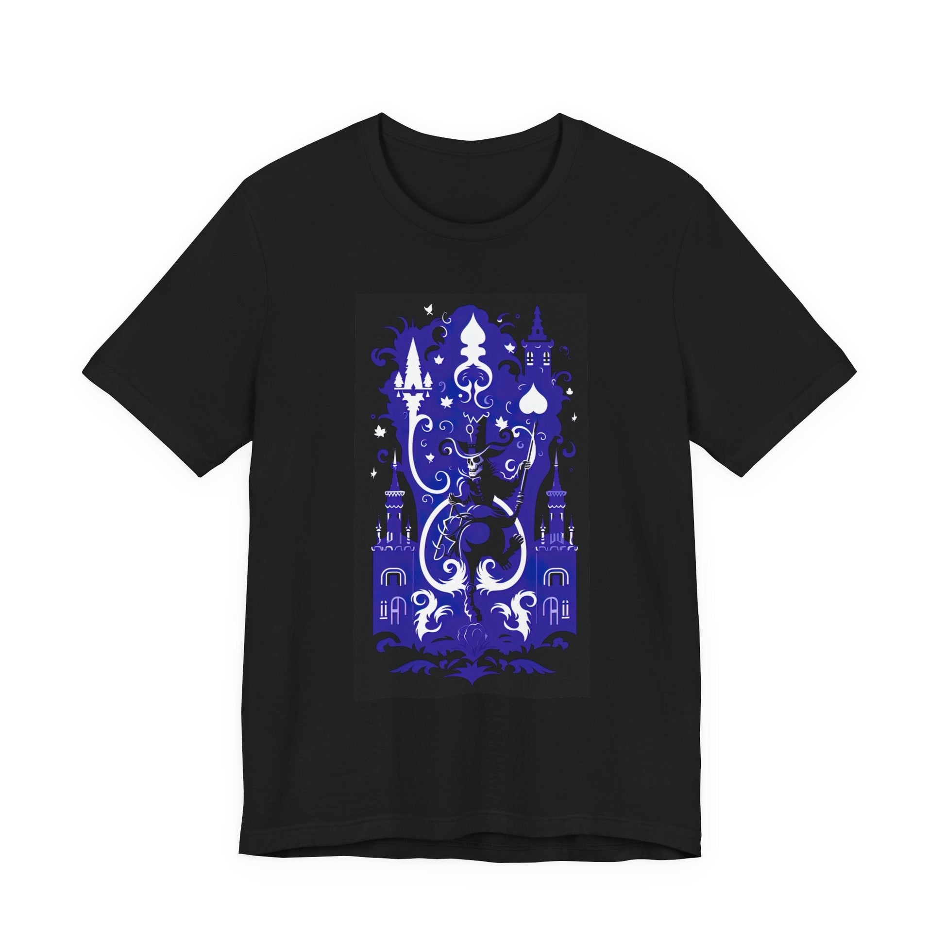 Witching Hour — Skeleton on a Broomstick Tee - JG Visual Arts