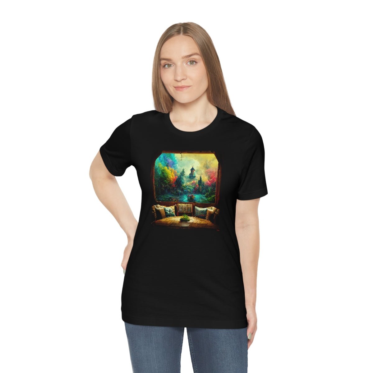 "Worlds within Worlds" - Unisex Jersey Short Sleeve Tee - JDG Visual Arts