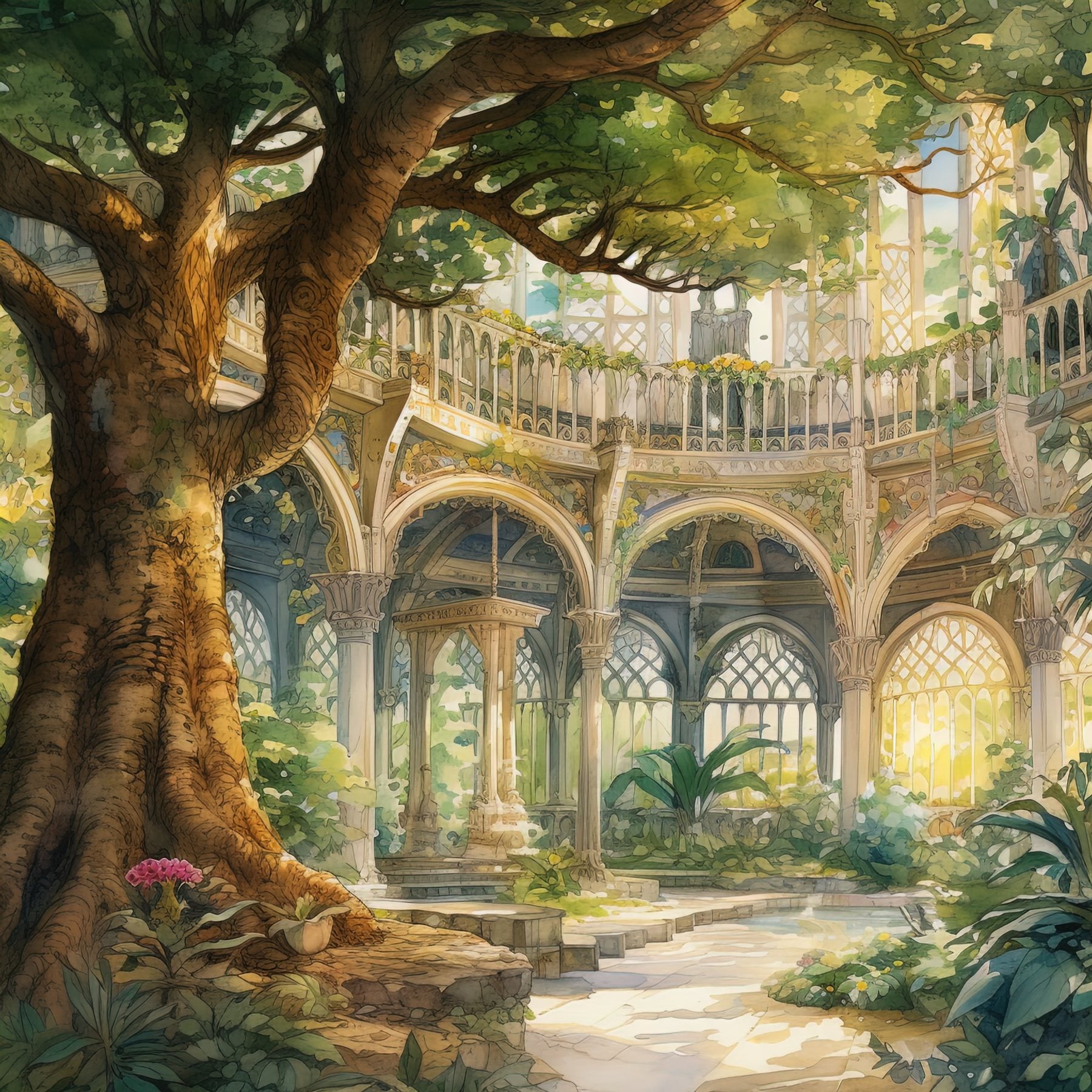 The Rotunda — plate IV of The Green Cathedral