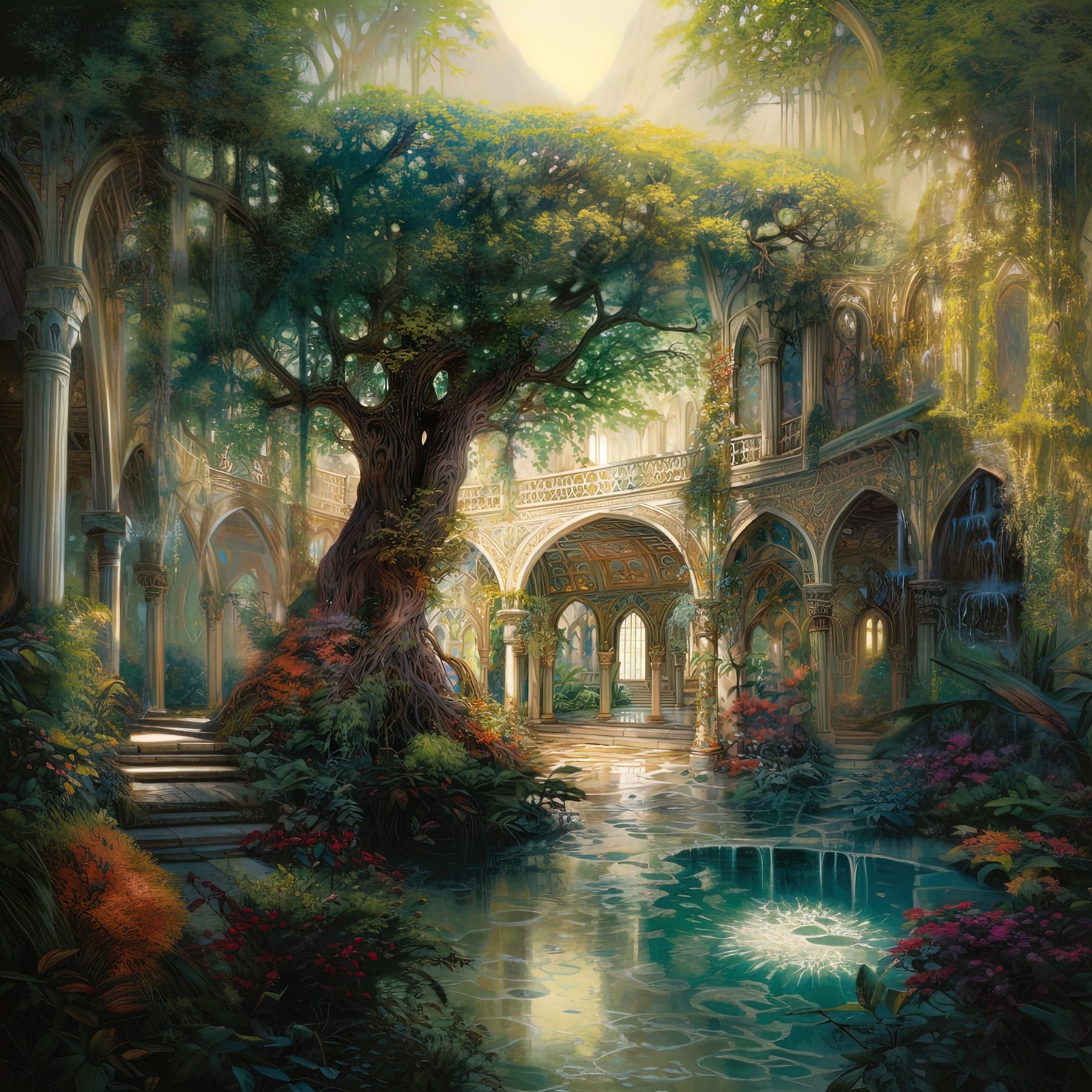 The Garden — plate VII of The Green Cathedral