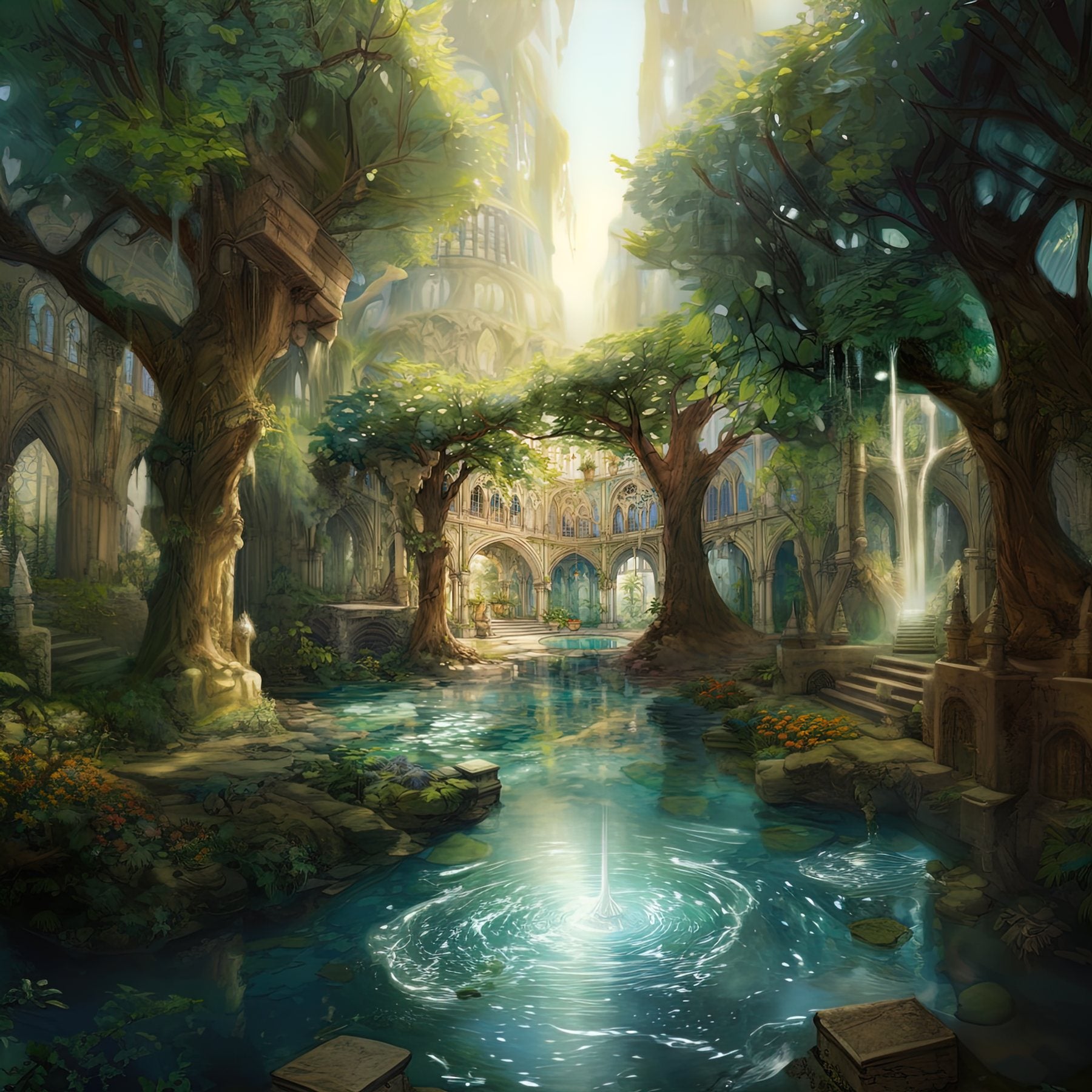 Revelation — plate XI of The Green Cathedral